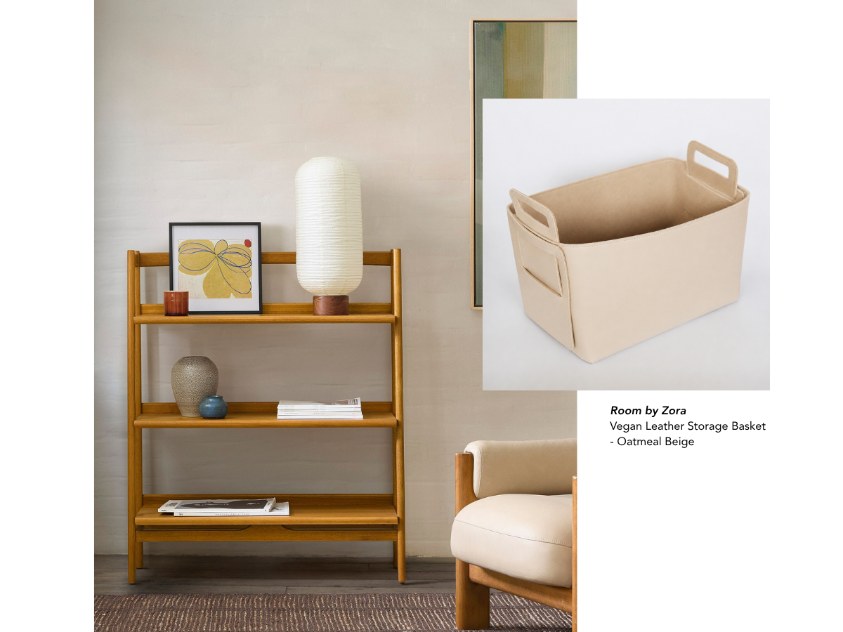 Chic storage designed for families with a toy-heavy living room