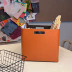 Set of 2 Oatmeal Beige Cube Storage Bins