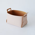 Set of 2 Burnt Blush Foldable Storage Basket