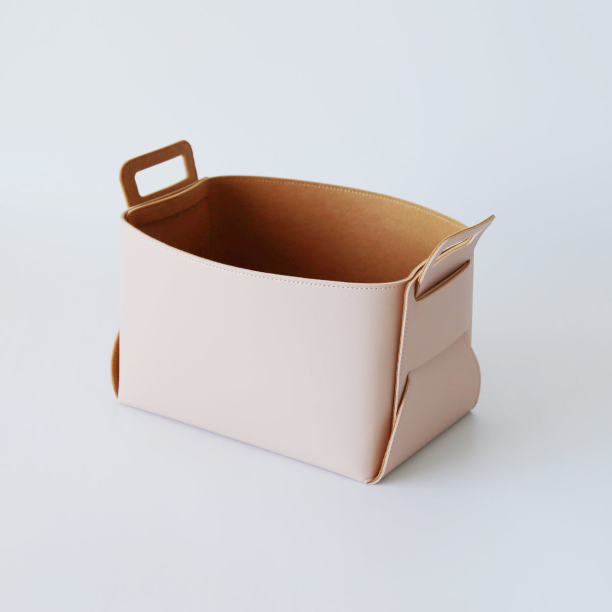 Set of 2 Burnt Blush Foldable Storage Basket