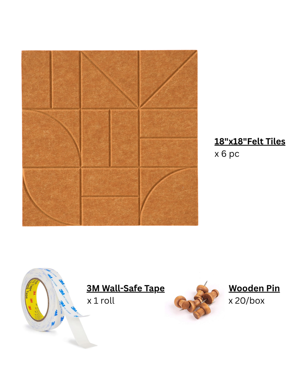The TILE Modular Felt Pinboard