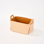 Medium Vegan Leather Storage Basket