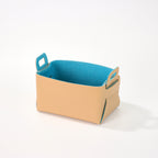 Medium Vegan Leather Storage Basket