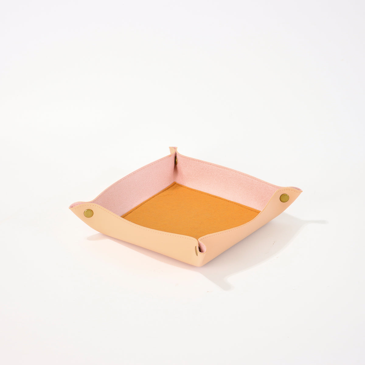 Large Vegan Leather Catchall Tray